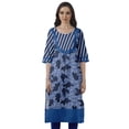 thumbnail image 1 of Moomaya Kurti Droite de Designer pour Femmes Tunique Indienne Imprimée Haut Long Kurta, 1 of 6