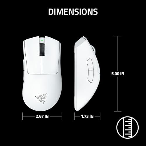 Razer DeathAdder V3 Pro Wireless Gaming Mouse: 64g Lightweight