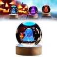 thumbnail image 1 of WHEANG Halloween Lighted In ，Halloween Carved With Luminous Glass Children's Small Night Light Ornament, 1 of 5