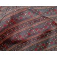thumbnail image 4 of oneOone Silk Tabby Fabric Stripe|Leaves & Floral Block Print Sewing Fabric BTY 42 Inch Wide, 4 of 4