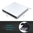 thumbnail image 2 of External CD DVD Drive USB 2.0 & USB-C Portable DVD CD ROM +/-RW Optical Drive Player Burner Reader Writer for Windows 11/10/8/7 Laptop Desktop Computer, 2 of 5