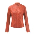 thumbnail image 3 of Aqestyerly Veste de Motard à Revers pour Femme avec Fermeture Éclair, Manteau de Moto Court et Court Style Punk pour l'Automne, Vêtement d'Extérieur HWRETIE, 3 of 6