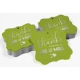 thumbnail image 4 of Inkdotpot Pack Of 50 Thanks From The New Wedding Paper Tags DIY Craft Bracket Shape Real Silver Foil Hang Tags, 4 of 7