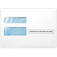 thumbnail image 1 of LUXPaper Double Window Tax Envelopes | Form W-2/1099 | Document Enclosed | Security Tint | 5 3/4" x 8" | White | 24lb. Text | 1,000 Qty, 1 of 4