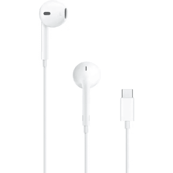 Refurbished Apple MYQY3AM/A EarPods Headphones with USB-C Plug, White