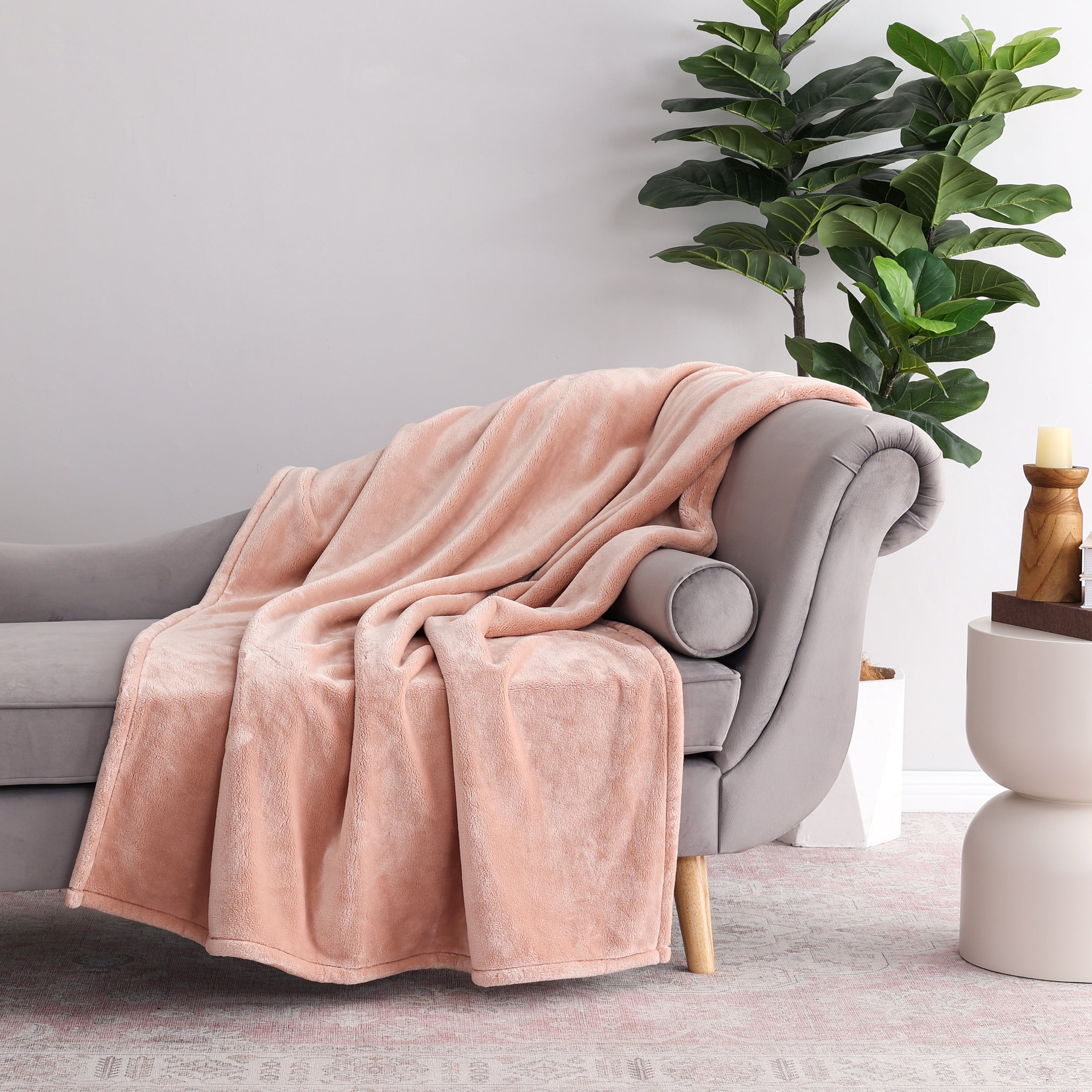 Jeté en Peluche Better Homes & Gardens Rose