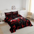 thumbnail image 3 of Erosebridal Neon Car Bedding Queen Comforter Set for Boys, Racing Car Down Comforter, Sports Decor, Reversible 3-Piece, 3 of 7