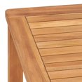 thumbnail image 5 of vidaXL Garden Dining Table 140x80x77 cm Solid Teak Wood, 5 of 5