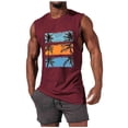 thumbnail image 2 of JDQJBZ Mens Sleeveless Undershirts Summer Solid Color Knit Crew Neck Sleeveless Tops Stretchy, 2 of 5
