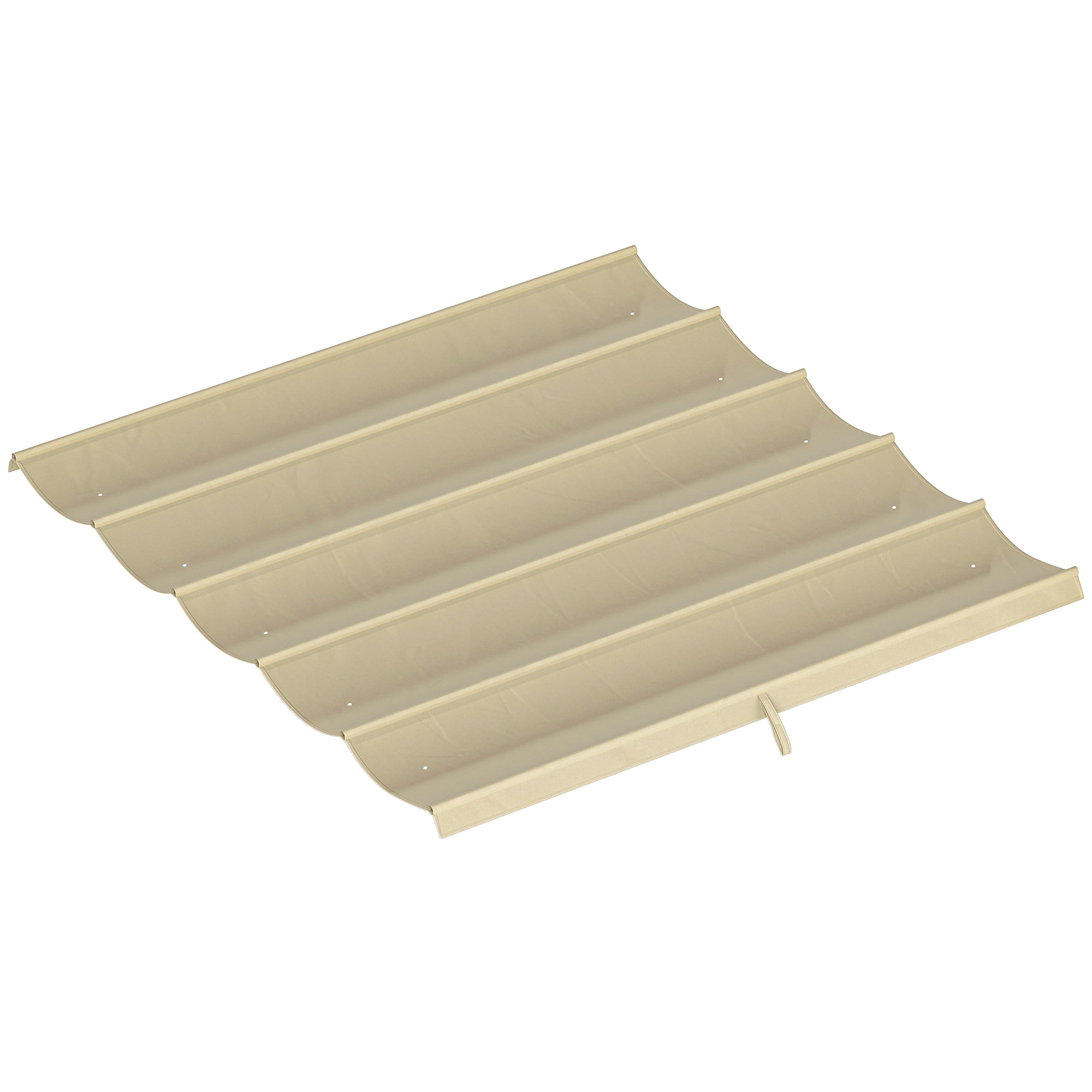 Outsunny 8.2' x 8.4' Pergola Canopy Top Only, Fit 10' x 10' Frame, Beige