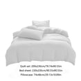 thumbnail image 3 of All-Season Bedding Set - 4-Piece Washable Solid Color Bed Sheet Duvet Cover and Pillowcases, 3 of 9