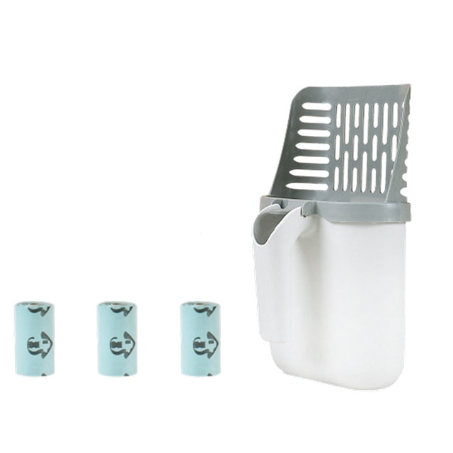 Catégorie de Produit Litière Pelle à Litière pour Chat avec Support Déchets Grande Capacité Portable pour Chat avec Compartiment à Déchets Intégré pour Usage Intérieur Extérieur
