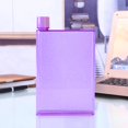 thumbnail image 4 of AMERTEER A6 Paper Cup Botlte Flat Water Bottle Portable Drinks Notebook Bottle (Purple), 4 of 6