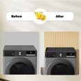thumbnail image 4 of 60 X 60cm Washer Dryer Top Protector Mat, Non Discolouring Silicone Washing Machine Cover with Raised Edges, Counter Dust Pad for Laundry, Kitchen, 4 of 7