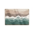 thumbnail image 2 of Meitianfacai Home Floor Mats Bathroom Absorbent Home Absorbent Soft Study Door Mats Toilet Door Mats Non-slip Easy to Care for Wave Pattern Carpet Wave Blanket(Multicolor), 2 of 8