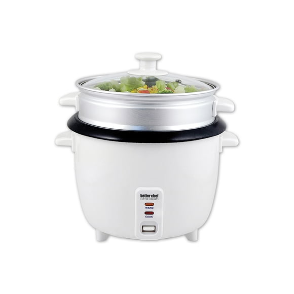 Refurbished Better Chef Rice Cooker With Food Steamer Attachment - WHITE ONE SIZE