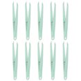 thumbnail image 1 of Unique Bargains Pinces Autocollantes pour Artisanat Pointe Droite avec Ressort, Vert, 10 Pcs, 1 of 4