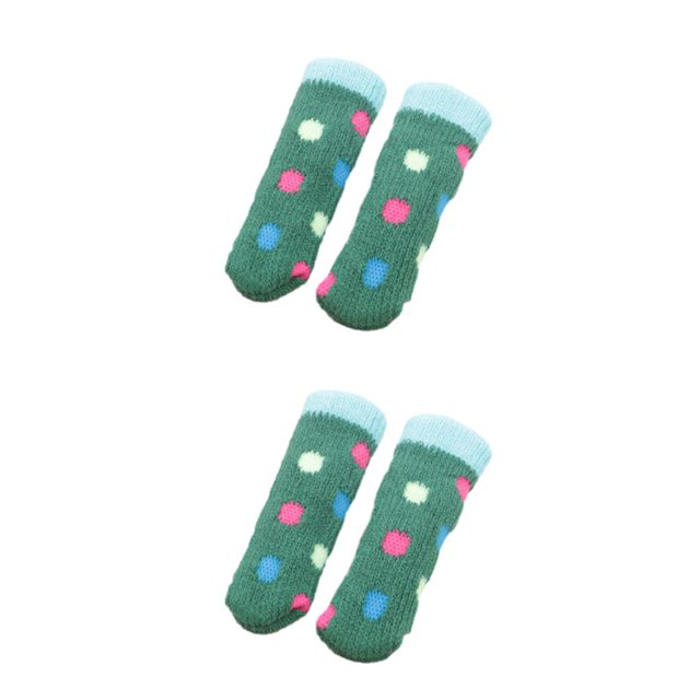 Transemion 24 Pcs de Protection de Pied de Meuble Durable, Chaussettes de Chaise Tricotées Premium, style 6 2Ensemble