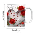 thumbnail image 3 of TIMIFIS A Cup Valentine's Day Red Rose Home Coffee Mark Cup Couple Gift Coffee Cups Kitchen Gadgets, 3 of 7