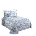 thumbnail image 3 of Better Trends BSBFTWBL Couvre-Lit en Coton Bloomfield, Bleu - Taille Simple, 3 of 3