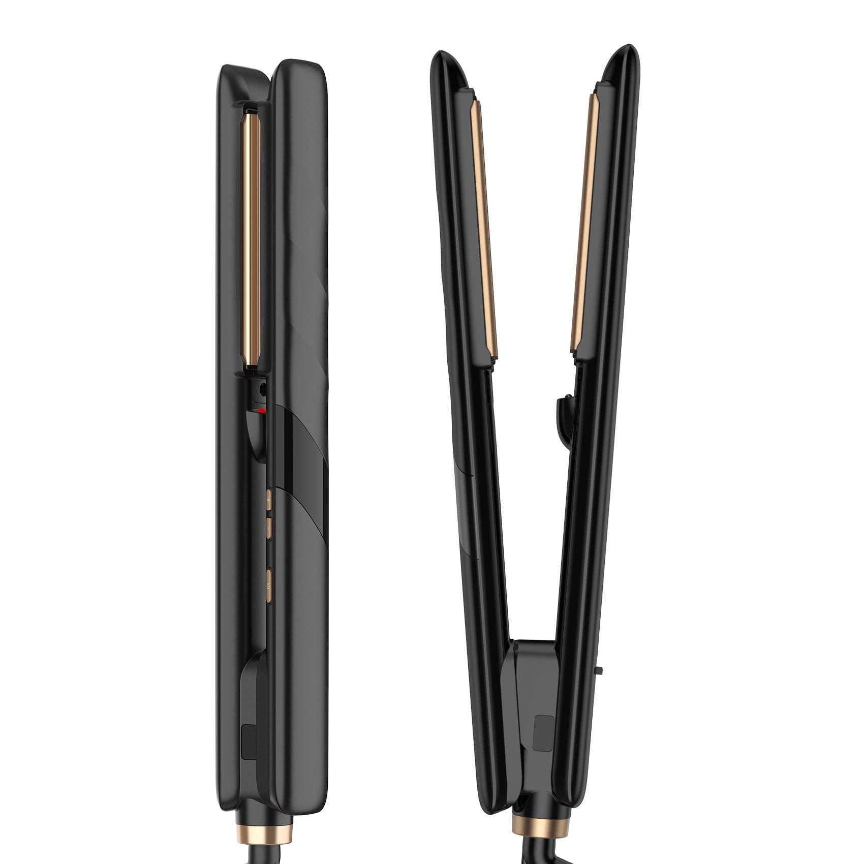 Ionic Hair Straightener with 50 Million Negative Ions, 1 Inch Professional Flat Iron with Ceramic Tourmaline Plates for Frizz-Free, Silky Smooth Hair, Fast Heating