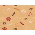 thumbnail image 1 of Ahgly Company Tapis d'Intérieur Lavables en Machine, Rectangle, Zone de Transition Orange, 8' x 12', 1 of 7