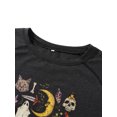 thumbnail image 4 of Opperiaya Chandail en Molleton d'Halloween pour Femmes, Imprimé Graphique Décontracté, Coupe Ample, Chandail à Manches Longues, Col Rond, Surdimensionné, Automne, 4 of 9