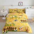 thumbnail image 1 of Erosebridal Kids Farm Animal Bedding Sets King with Comforter, Chicken Rabbit Duvet Insert, Cartoon Farmhouse Room Decorative Microfiber 3pcs, 1 of 8