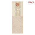 thumbnail image 1 of 10 Pcs Sac d'Emballage pour Fleurs à Manches Simple Rose « Love You », Sac d'Emballage pour Bouquet, Enveloppes Florales en Cellophane Transparent, Saint-Valentin, 1 of 4