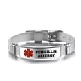 thumbnail image 1 of HLONK Adjustable Wristband Emergency Medical Bracelets Medical Alert IDs Bracelet, 1 of 21