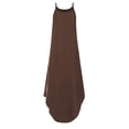 thumbnail image 4 of Tralilbee Robe pour Femme Grande Taille à Queue d'Aronde Sans Manches à Bretelles Robes Décontractées, 4 of 5