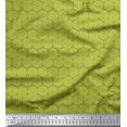 thumbnail image 1 of Soimoi Poly Georgette Fabric Wreath Leaves Print Sewing Fabric Yard 52 Inch Wide, 1 of 3