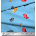 thumbnail image 3 of Soimoi Polyester Crepe Fabric Bird Clip Art Print Fabric by Yard 42 Inch Wide, 3 of 3