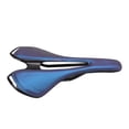thumbnail image 1 of Selle, Coussin de Vélo de Montagne Frais Assise en Cuir Résistant à la Déformation Design Ajouré pour Cyclisme Bleu, 1 of 8