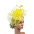 thumbnail image 4 of Cocktail Party Hat Womens Sinamay Fascinator Wedding Church Kentucky Derby Dress, 4 of 6