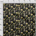 thumbnail image 3 of oneOone Cotton Flex Black Fabric Florals Craft Projects Decor Fabric Printed By The Yard 40 Inch Wide, 3 of 4