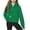 Green, variant on Milgrthf Girls Half Zipper Collar Hoodies Pullover Long Sleeve Casaul 1/4 Zip Up Thumb Holes Hooded Sweatshirts with Pocket Hot Pink 150