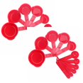 thumbnail image 1 of Oleegame 2PC Stainless Steel Cutlery Set 10Pcs For Baking Set Tools Spoons Coffee Measuring Plastic Cups Measure Kitchen，Dining & Bar Red, 1 of 8