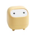 thumbnail image 2 of Desktop Small Trash Can Desk Garbage Basket Waste Bin Yellow, 2 of 7
