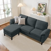 Pingliang Home Sectional Sofa Couch with Storage Ottoman,Modern 3 Seat L Shaped Sofa Couch for Living Room Apartment Studio Office