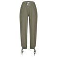 thumbnail image 5 of FNFYFH Clearance Women's Stylish Linen Pants Elastic Waist, 5 of 5
