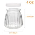 thumbnail image 2 of Small Yogurt Jars,Encheng 4 oz Clear Glass Jars With Lids,Glass Yogurt Container With Caps(PE),Replacement Glass Pudding Jars,Clear Glass Containers For Milk,Ramekin,Jams,Jelly,Mousse 40 Pack …, 2 of 4