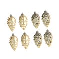 thumbnail image 4 of 8 Pieces Christmas Tree Decorations with Cone Pendant, Christmas Decoration Gold A, 4 of 9