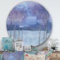 thumbnail image 3 of Designart 'Evening Serenade II' Art mural cercle en métal de ferme, 3 of 3