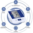 thumbnail image 4 of CAZON Blood Pressure Monitor for Home Use, Automatic Upper Arm Digital BP Machine with Large LCD Display & Pulse Rate Monitoring Meter, 2x99 Memory with Adjustable Cuff 22-40cm, 4 of 7