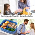 thumbnail image 4 of Bento Box | 1250ml Leakproof Lunch Container for Adults & Kids | Multi Compartment Meal Prep Box | Microwave Safe Food Storage | Plastic Lunchbox for Work, School, or Picnic, 4 of 6