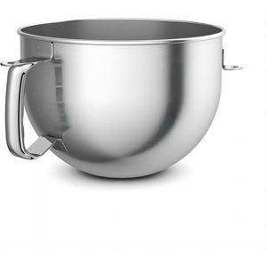 Bol en acier inoxydable pour KitchenAid 4.5-6QT Bâton de mélangeur de stand avec poignées K45SS,KV25, KP25