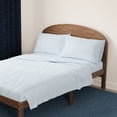 thumbnail image 3 of Mainstays Kids 220TC Cotton Stripe Blue Queen, 4 Piece Sheet Set, 3 of 8