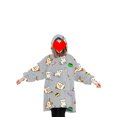 thumbnail image 1 of Fortune Matching Family Wearable Blanket Oversized Hoodies Pullover Christmas Pajama, 1 of 5