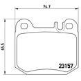 thumbnail image 2 of BREMBO Brake Pad for 2000-2001 Mercedes-Benz ML430 - P50043, 2 of 3
